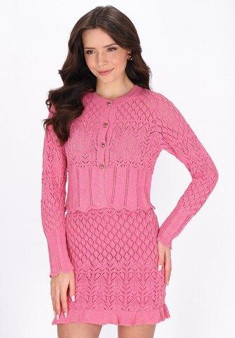 faina - Cárdigan en rosa: frente