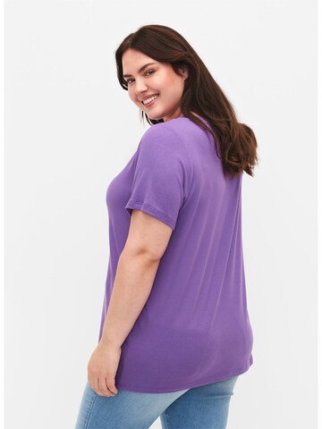 T-shirt 'Carly' Zizzi en violet