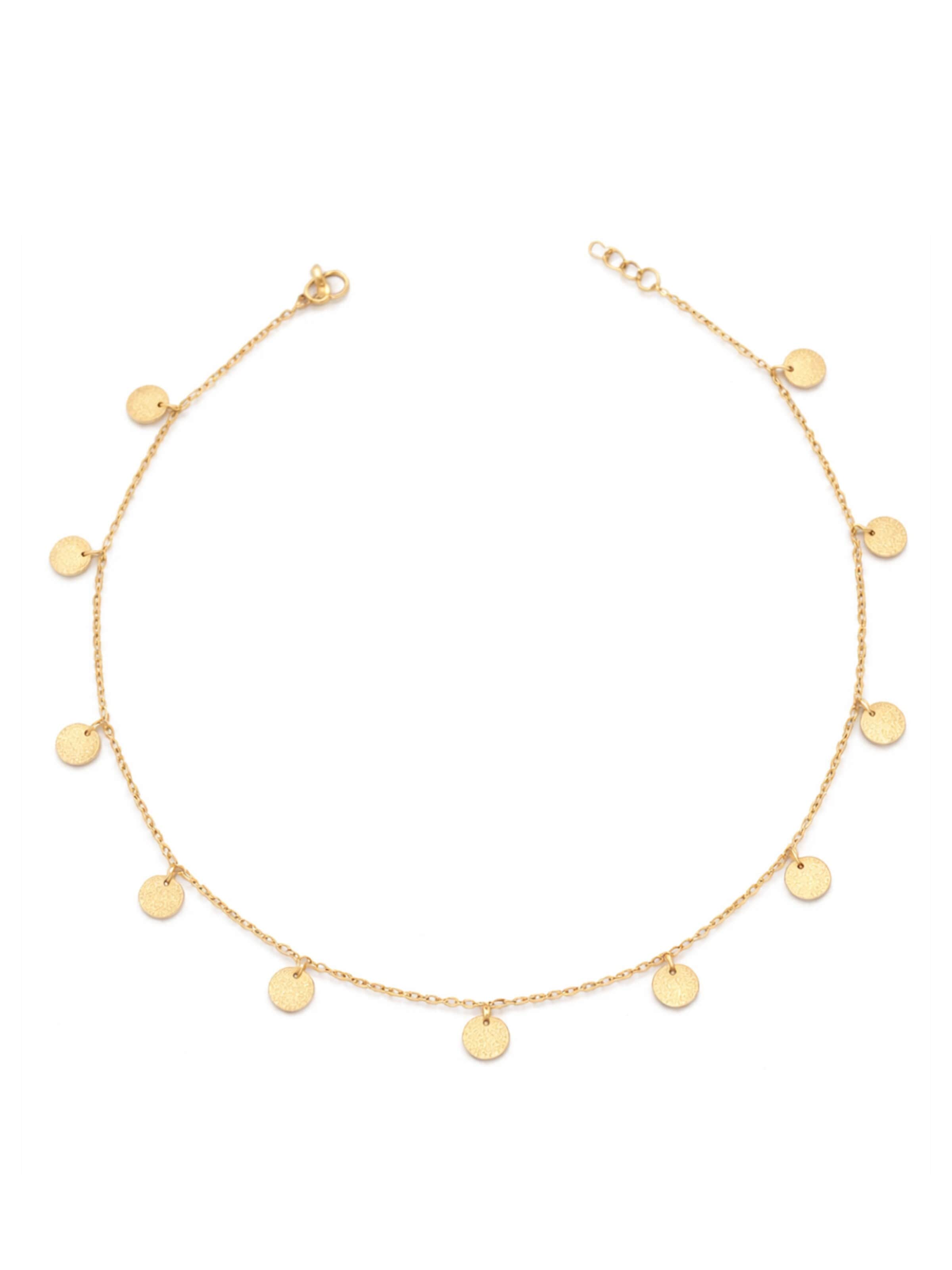 Pure Schmuck Kette 'Chic Coin Halskette'‌‌‌‌ in Gold: Vorderseite