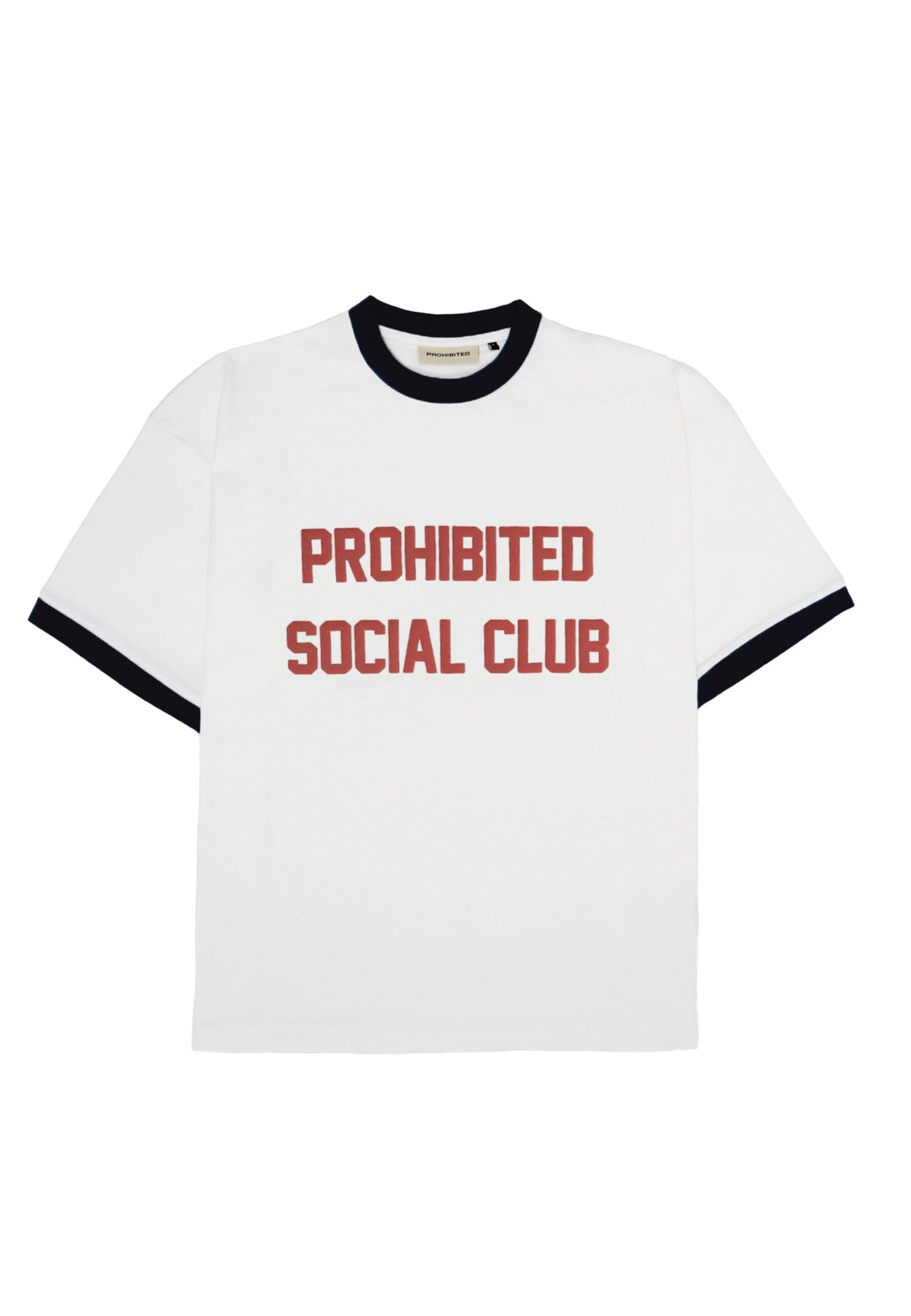 T-shirt 'SC' Prohibited en blanc : devant