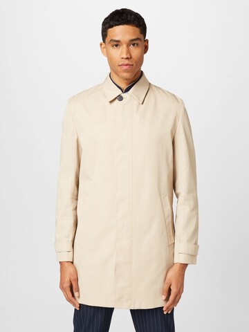 HUGO Between-Seasons Coat 'Marec' in Beige: front