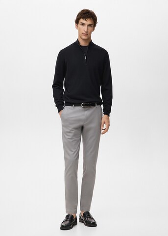 MANGO MAN Slim fit Chino Pants 'Barna' in Grey