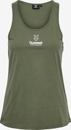 Hummel Sporttop in de kleur Groen / Wit, Productweergave