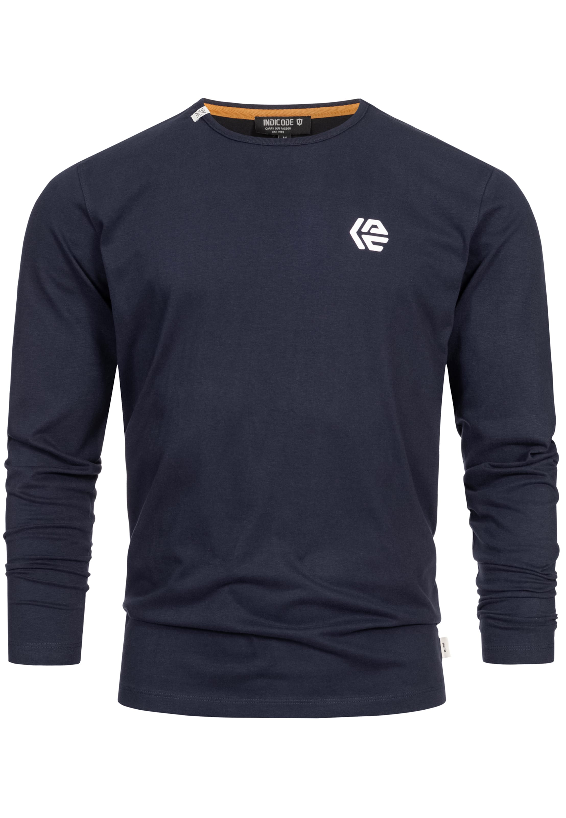 INDICODE JEANS Shirt 'Trense ' in Blauw: voorkant