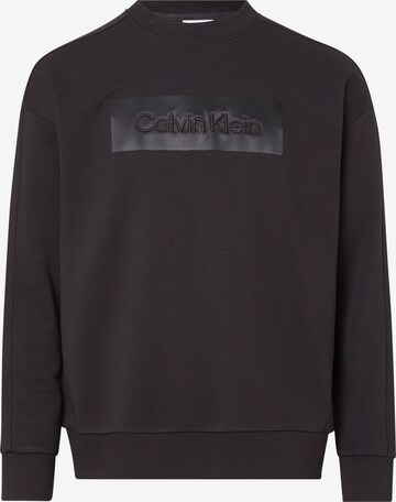 Calvin Klein Big & Tall Sweatshirt in Black: front