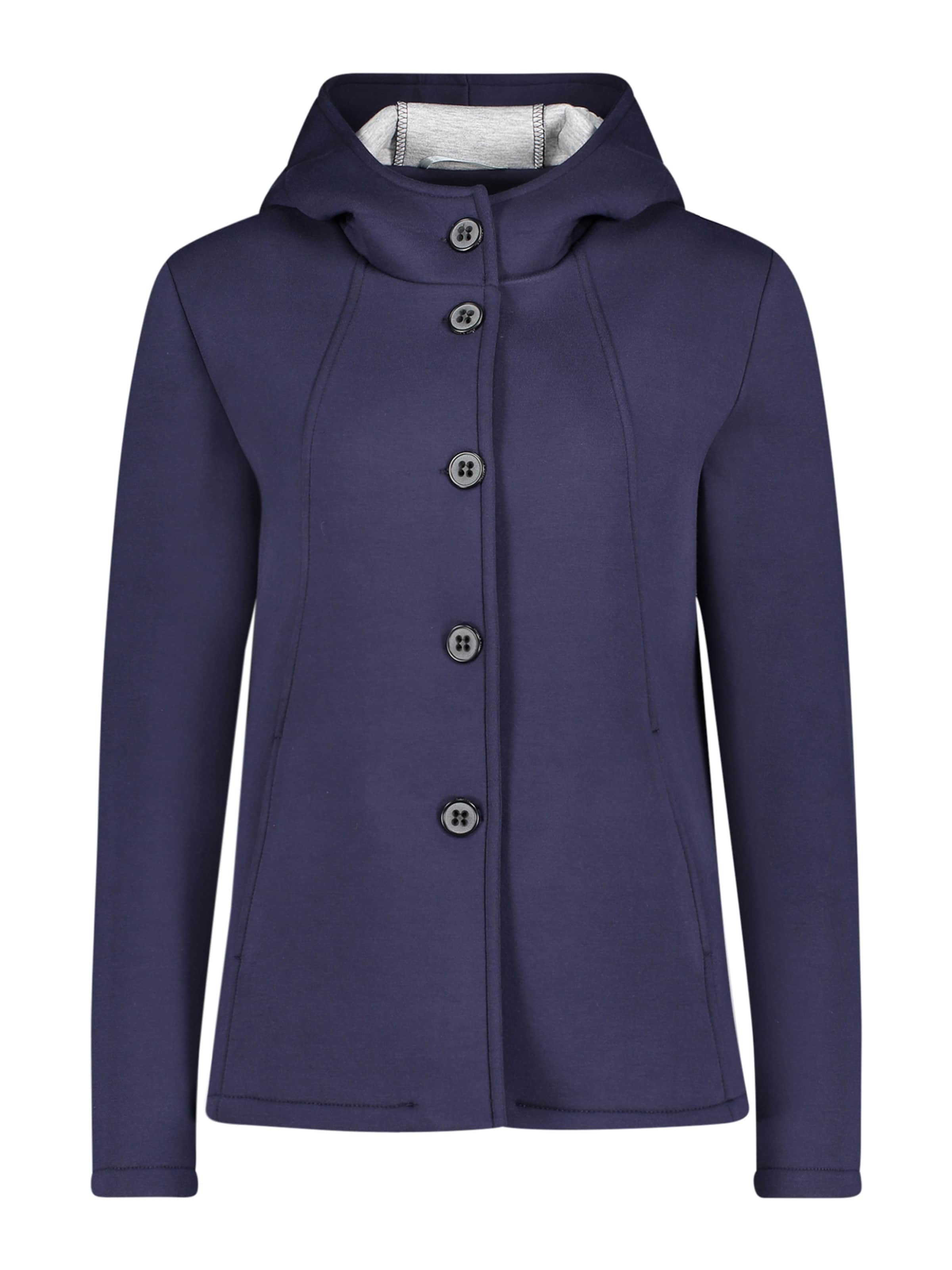 Amber & June Φθινοπωρινό και ανοιξιάτικο μπουφάν σε μπλε: μπροστά