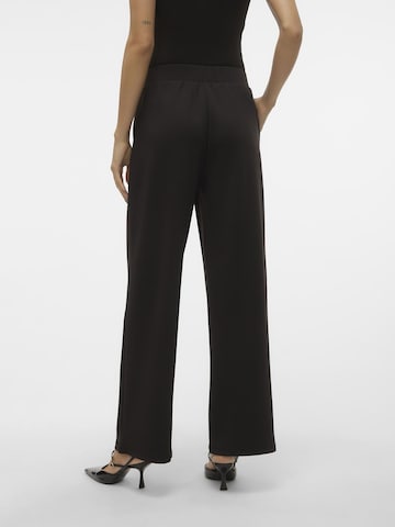 VERO MODA Wide leg Pressveckad byxa 'Panna' i svart