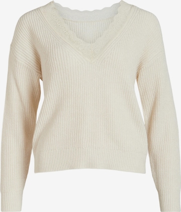 VILA Sweater 'Glacy' in White: front