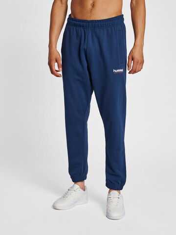 Hummel Tapered Trousers 'Austin' in Blue: front