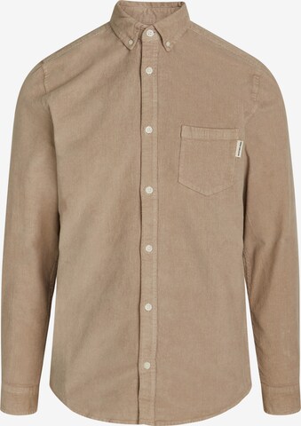 Redefined Rebel Regular fit Button Up Shirt 'Park' in Brown: front