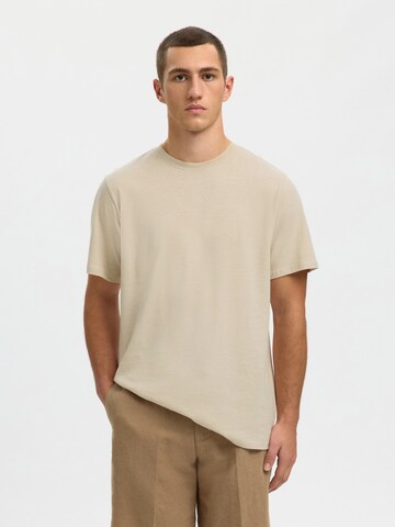 SELECTED Shirt 'SLHAdam' in Beige: front