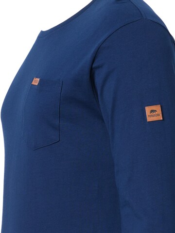 FORSBERG Sweatshirt 'Longsleeve mit Brusttasche' in Blau