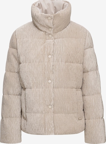 MANISA Winter Coat 'Steppjacke' in Beige: front
