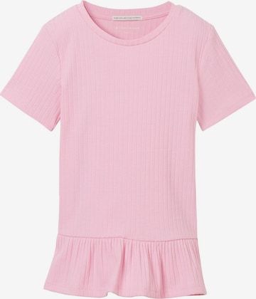 T-Shirt TOM TAILOR en rose : devant