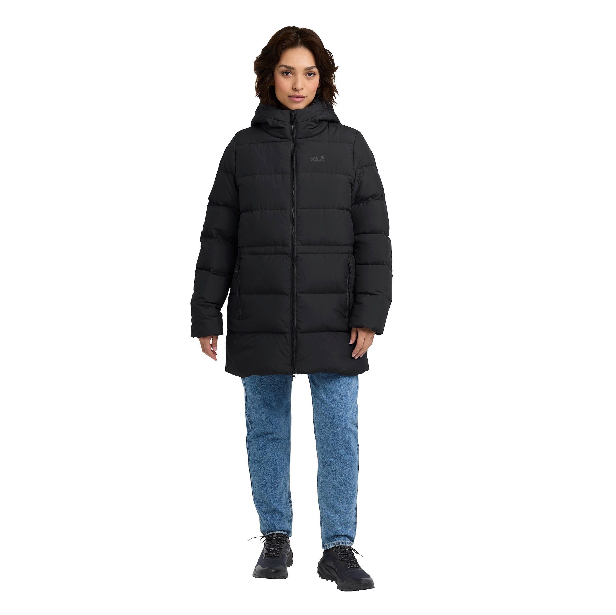 JACK WOLFSKIN Winter Jacket in Black