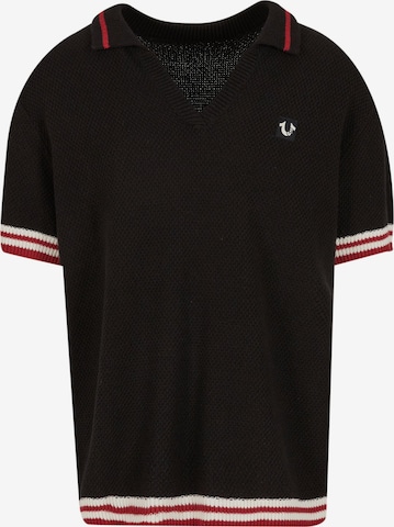 True Religion Trui in Zwart: voorkant