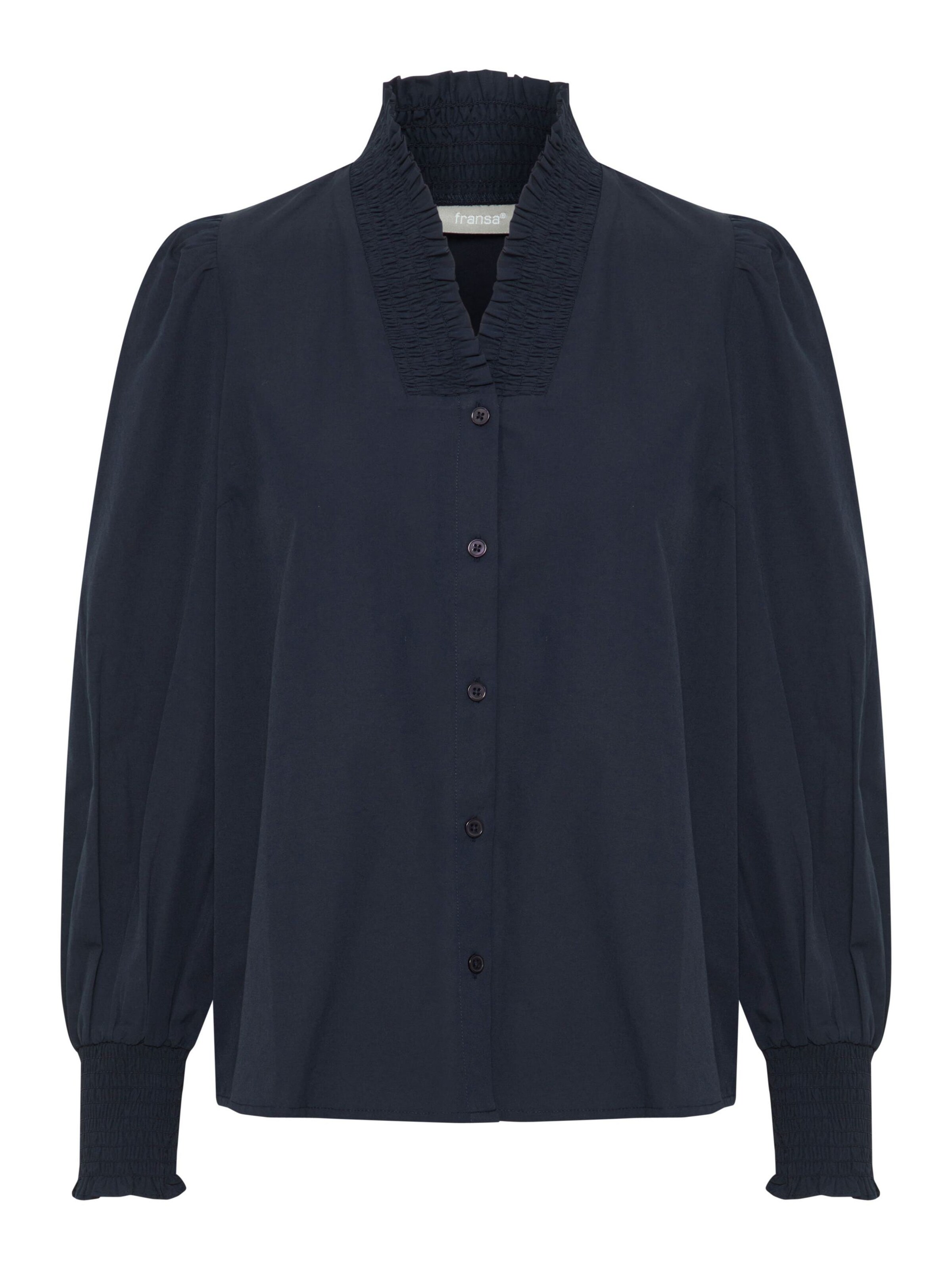 Fransa Blouse 'Pops' in Blue: front