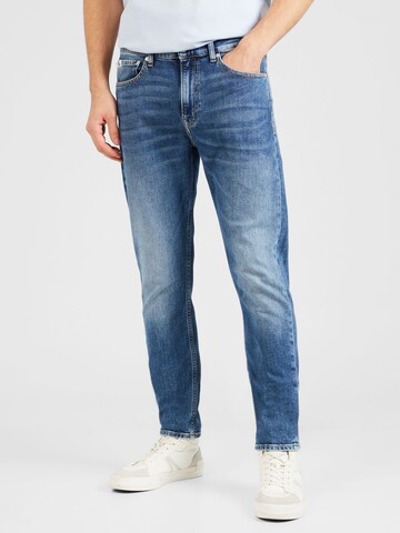 Calvin Klein Jeans - Slimfit Calças de ganga 'SLIM TAPER' em azul: frente