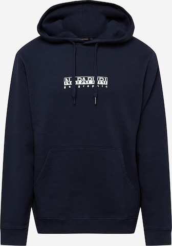 NAPAPIJRI Sweatshirt in Blauw: voorkant