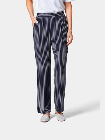 Goldner Regular Pants 'Palazzo' in Blue: front