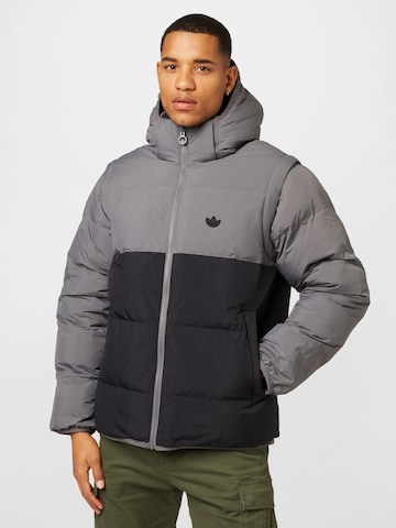 ADIDAS ORIGINALS Winterjacke 'Rifta Down Regen ' in Grau: Vorderseite