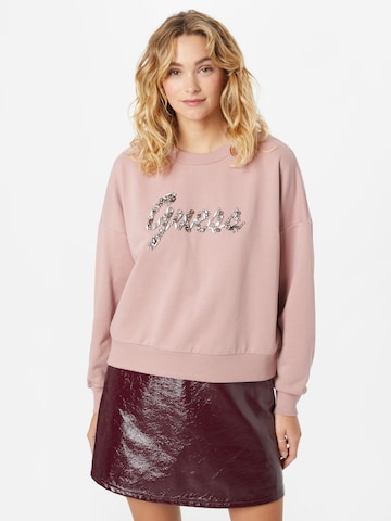 GUESS - Sweatshirt 'MANILA' em rosa: frente