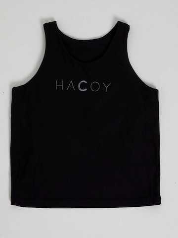 HACOY Sports top in Black: front