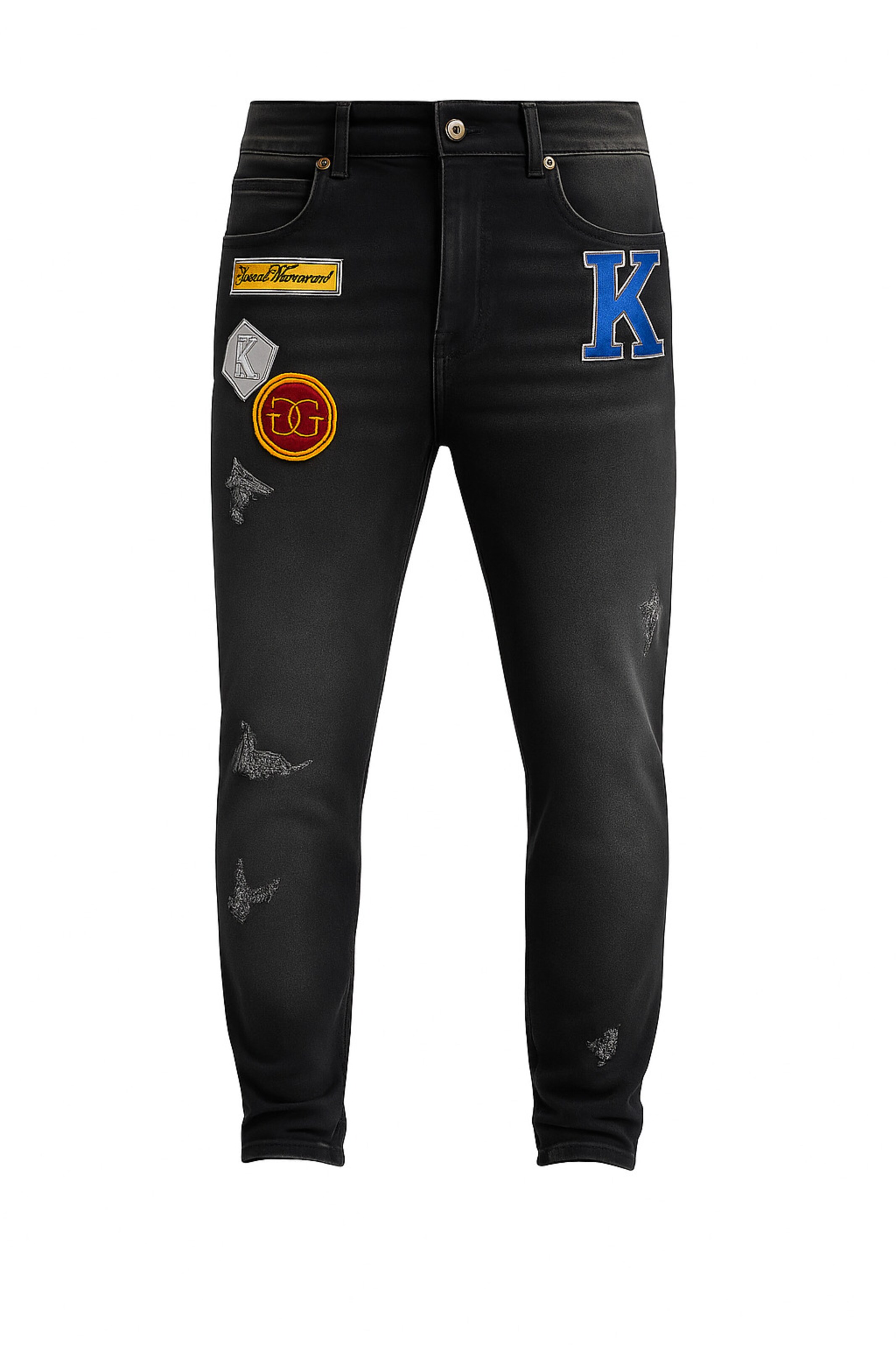 Gianni Kavanagh Regular Jeans in Schwarz: Vorderseite