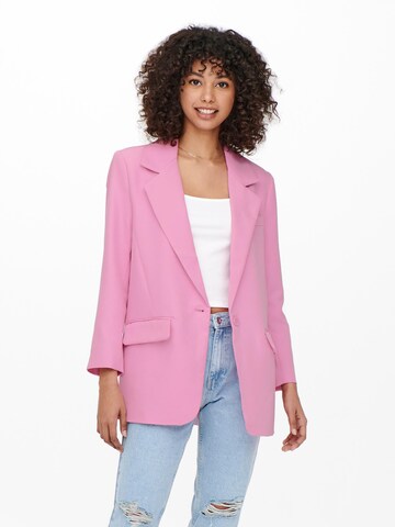 Blazer 'Lana-Berry' ONLY en rose : devant