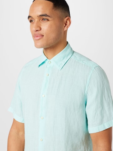 BOSS Orange Regular fit Button Up Shirt 'Rash' in Blue