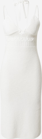 Abercrombie & Fitch Knit dress in Beige: front