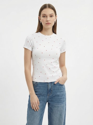 studioselect Μπλουζάκι 'Avena' σε λευκό: μπροστά