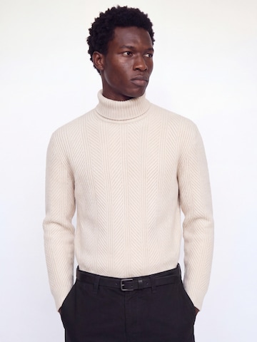 Pullover 'JREBARCAN' di JJ Rebel in beige: frontale