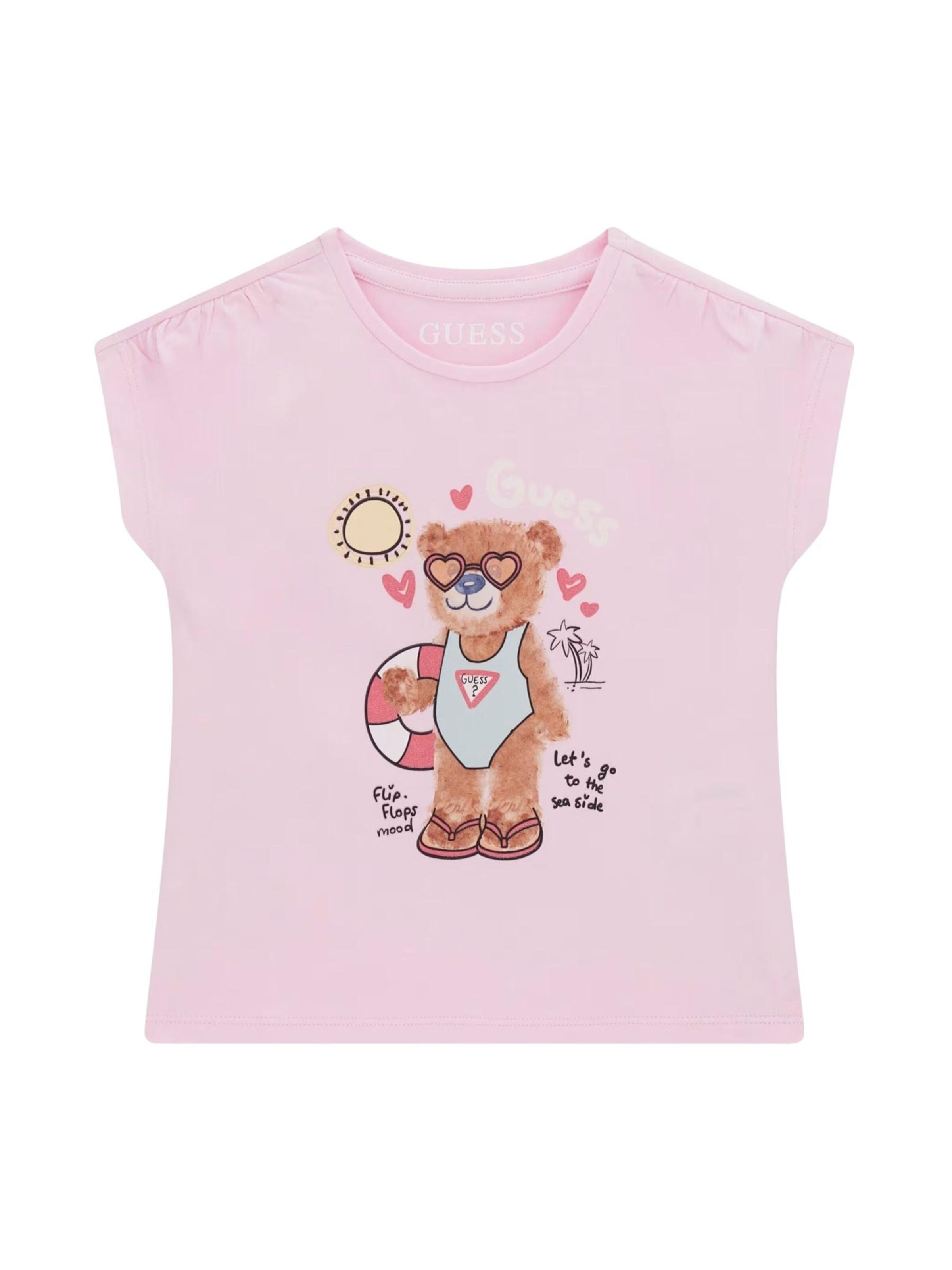GUESS KIDS Shirt in Roze: voorkant
