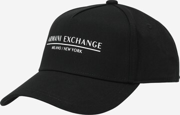 ARMANI EXCHANGE - Gorra en negro: frente