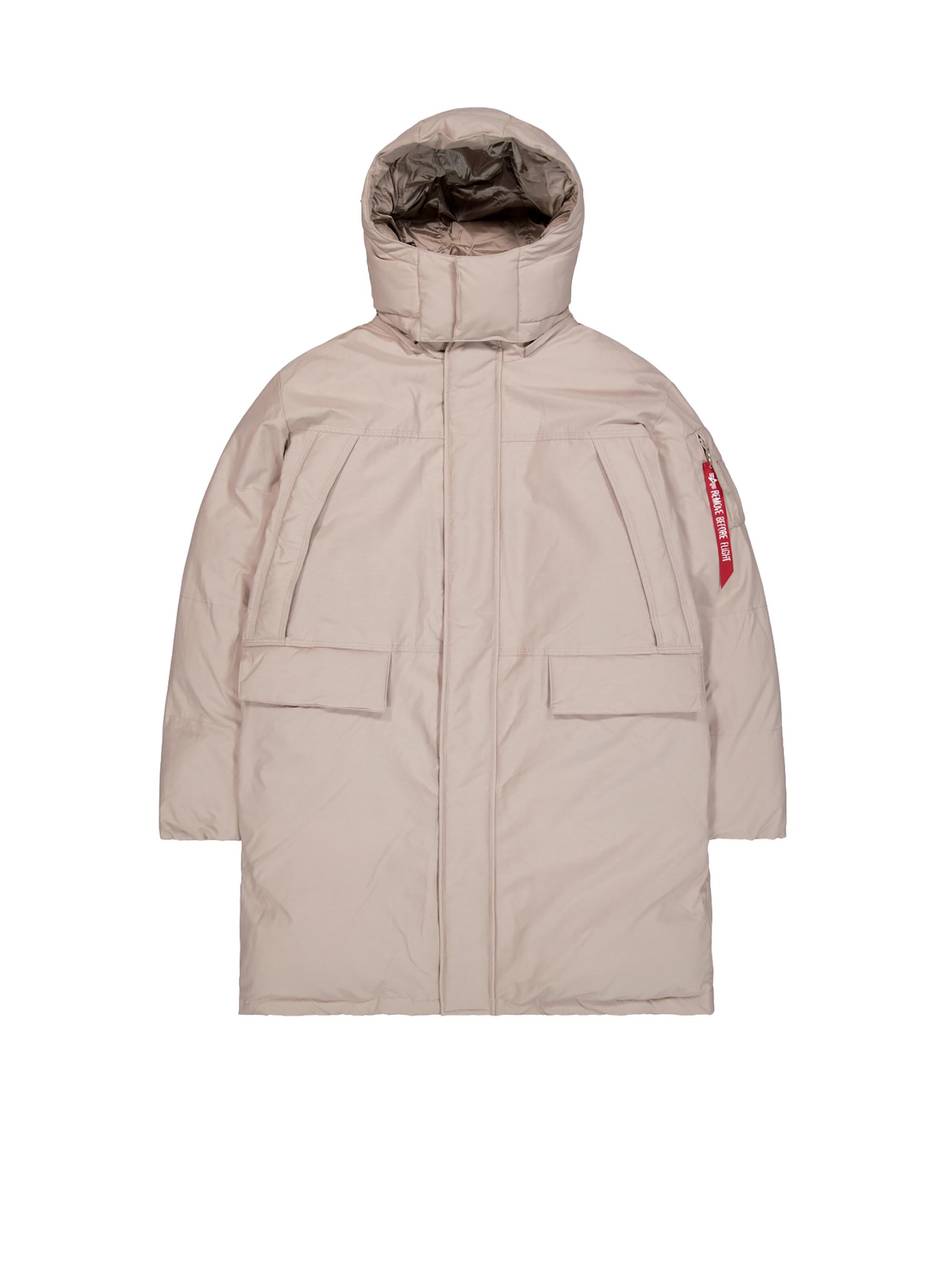 ALPHA INDUSTRIES Winter Parka in Beige: front