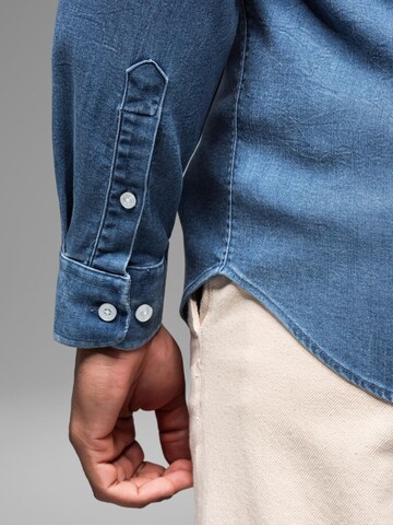 Ombre Regular Fit Hemd‌‌‌‌‌ in Blau