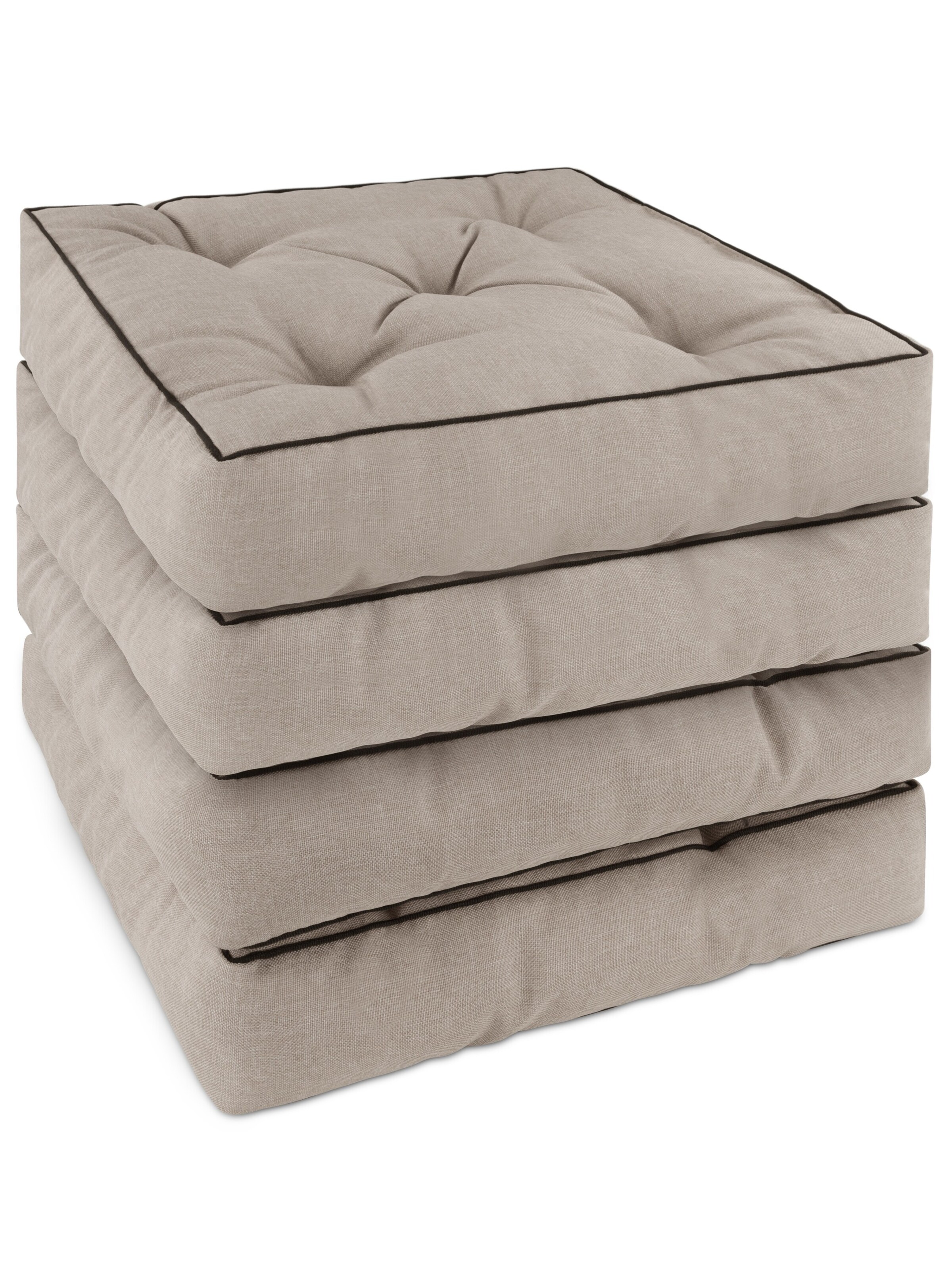 Aspero Stuhlkissen 'Padua' in beige, Produktansicht