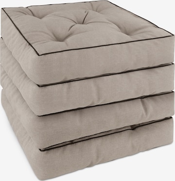 Coussins 'Padua' Aspero en beige : devant