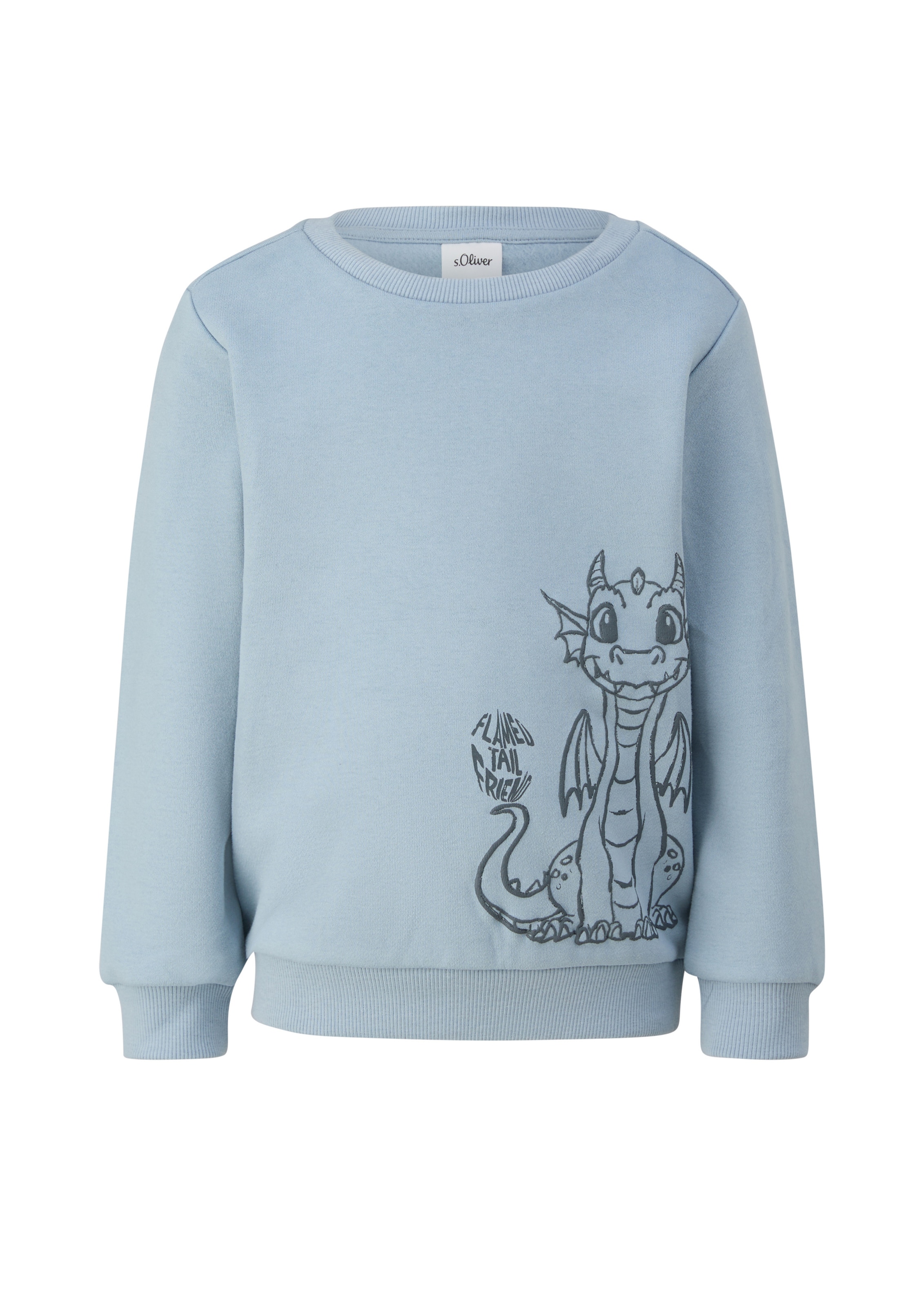 s.Oliver Sweatshirt in Blauw: voorkant