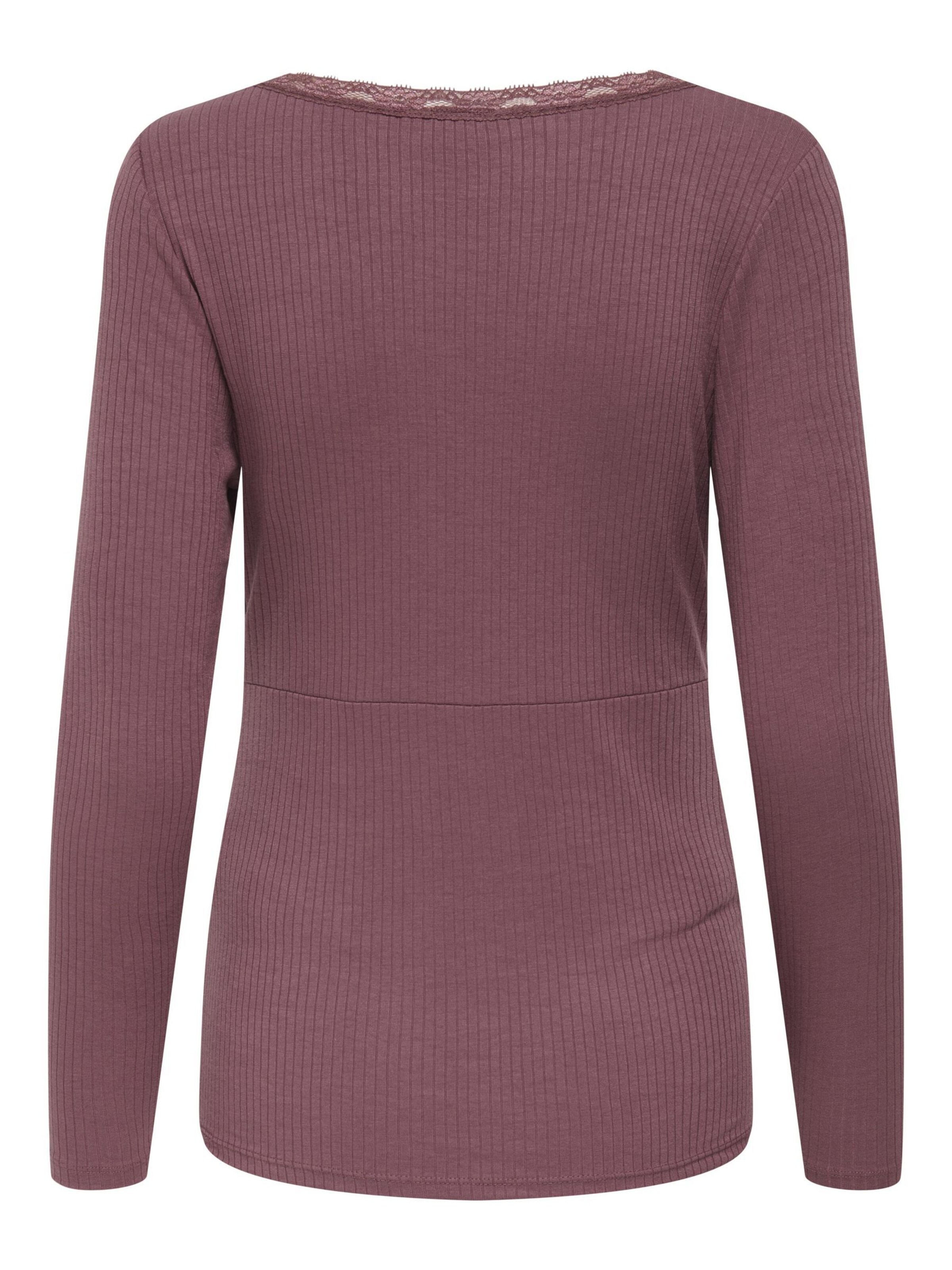 Only Maternity Shirt 'OLMIpass' in Brown