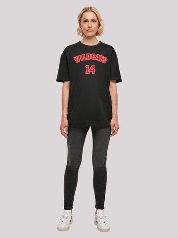 F4NT4STIC Oversized Shirt 'Disney High School Musical The Musical Wildcats 14' in Black