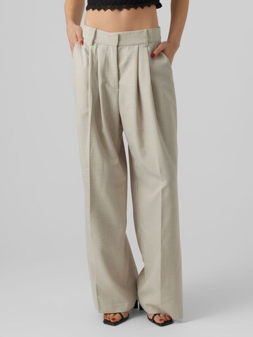 Aware Zvonové kalhoty Kalhoty s puky 'Felicity' – šedá: přední strana
