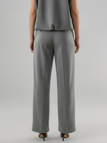 WEARABLE STORIES Wide leg Pleat-Front Pants 'Daria' in Grey