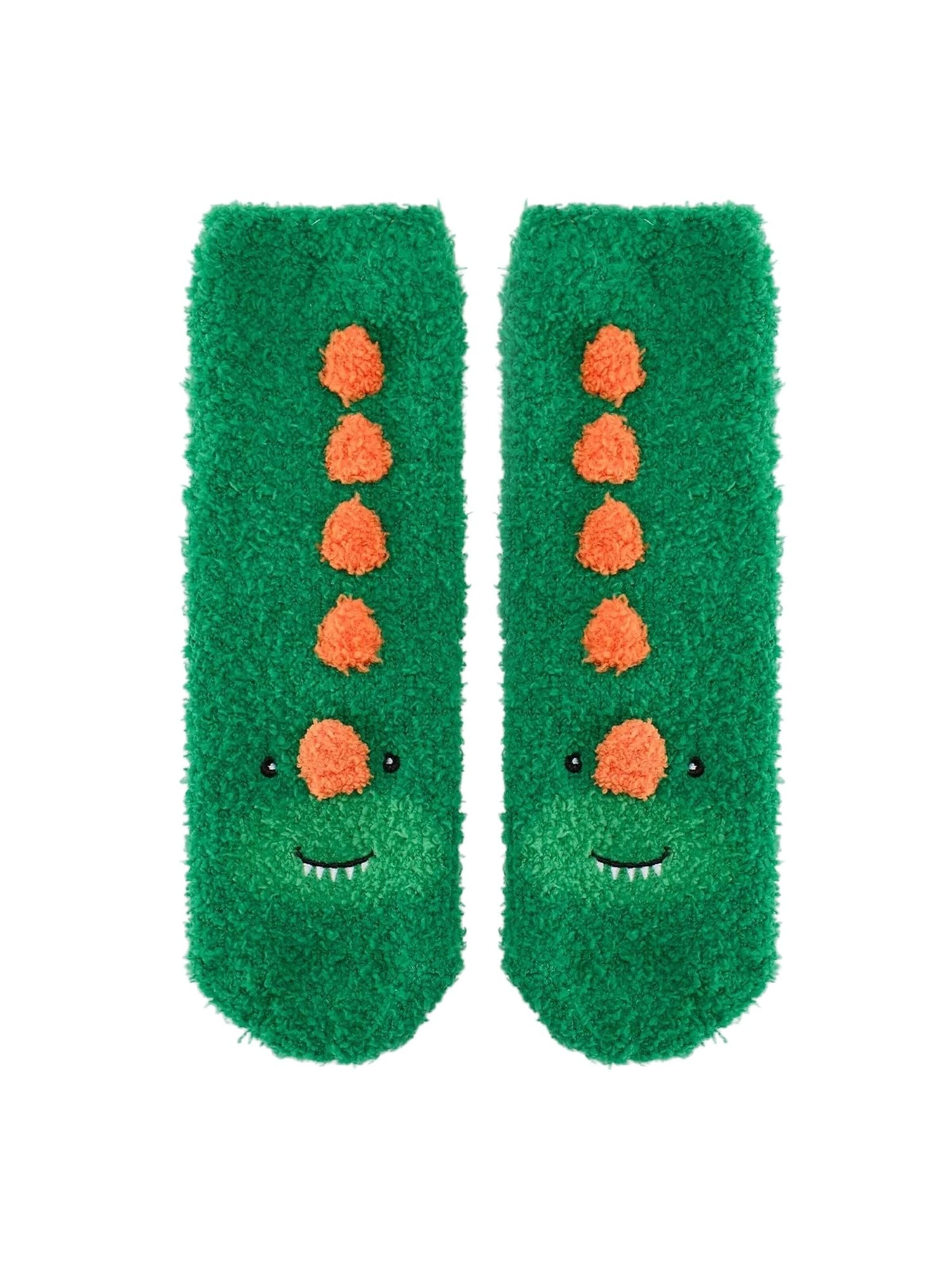 PentiČarape 'PENTI Kinder Socken mit Dino- und Einhornmuster' - zelena boja: prednji dio