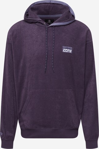 CONVERSE Sweatshirt in Purple: front