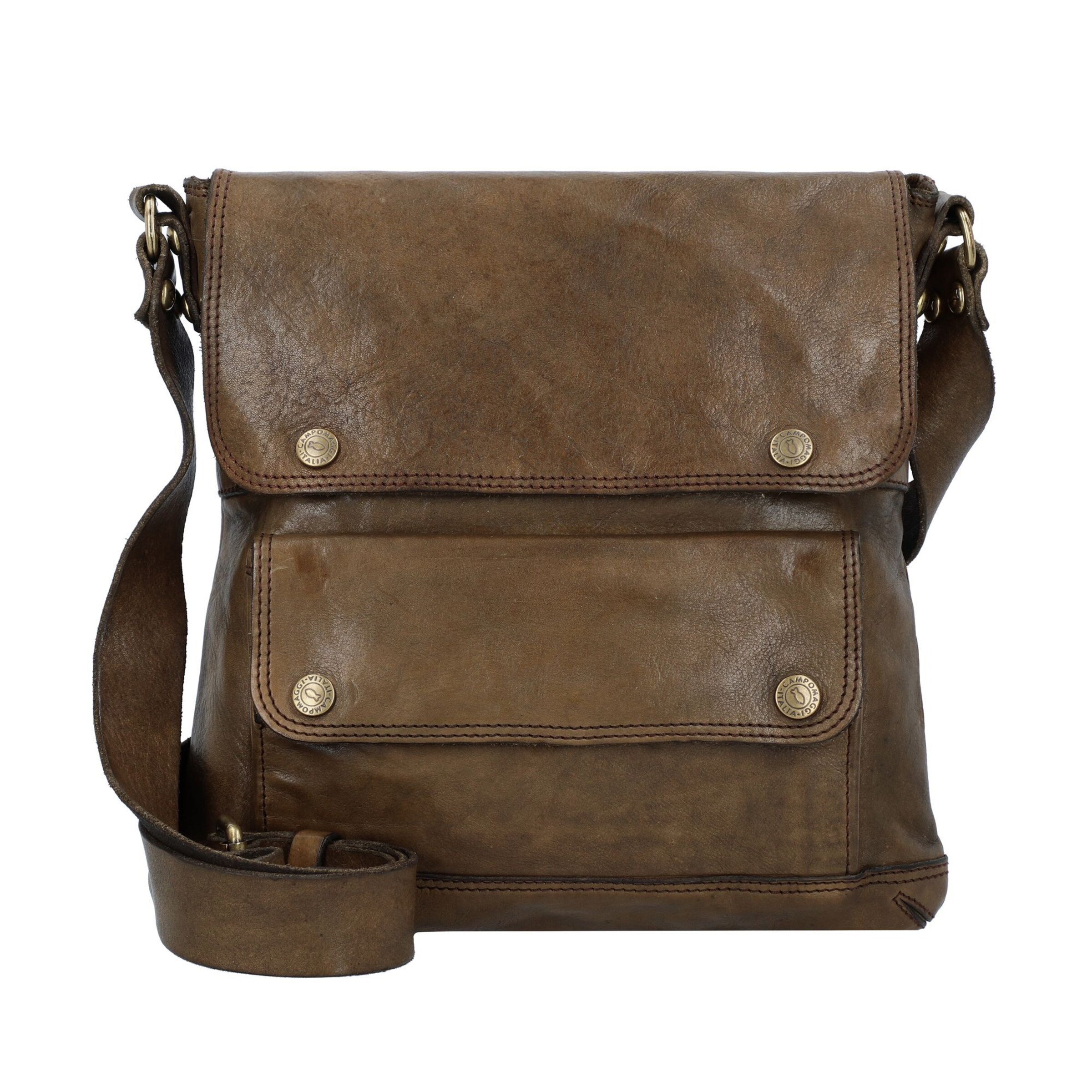 Campomaggi Umhängetasche in Grün: Vorderseite