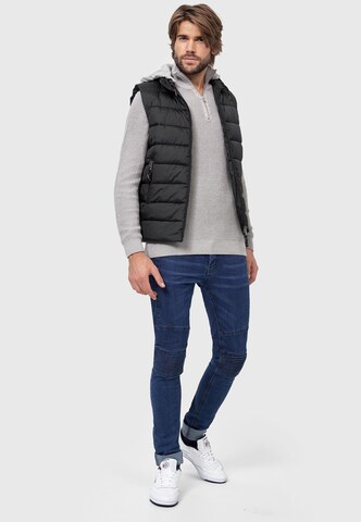 Gilet INDICODE JEANS en noir