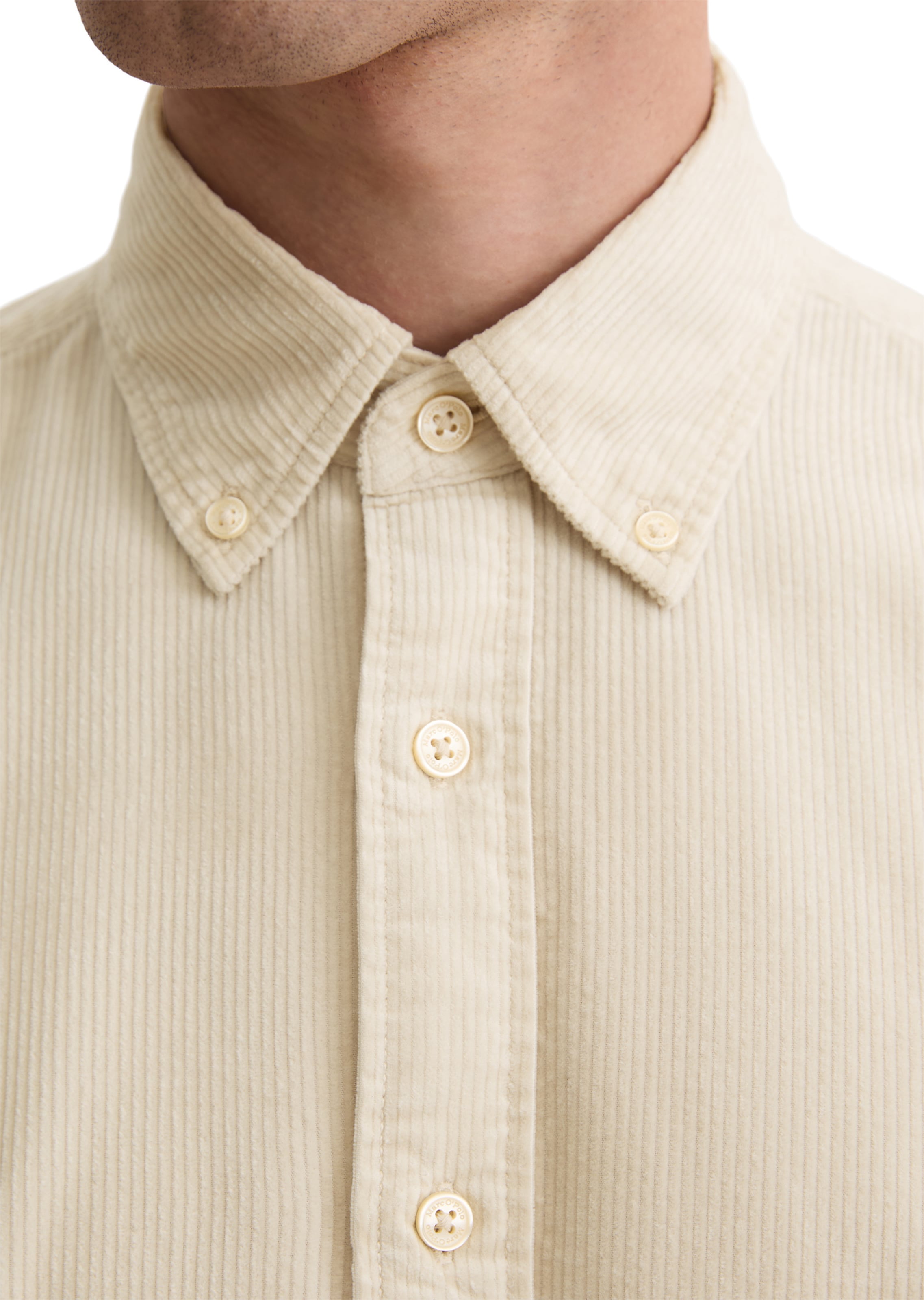 Marc O'Polo Regular Fit Hemd in Beige