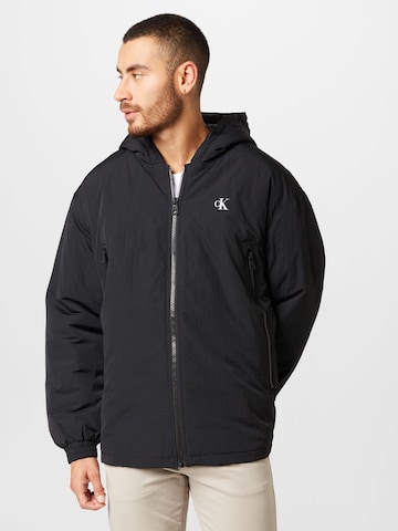 Calvin Klein Jeans Between-Season Jacket in Black: front